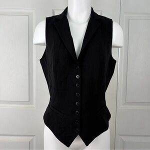 Lauren Ralph Lauren Black Wool Vest *flawed*